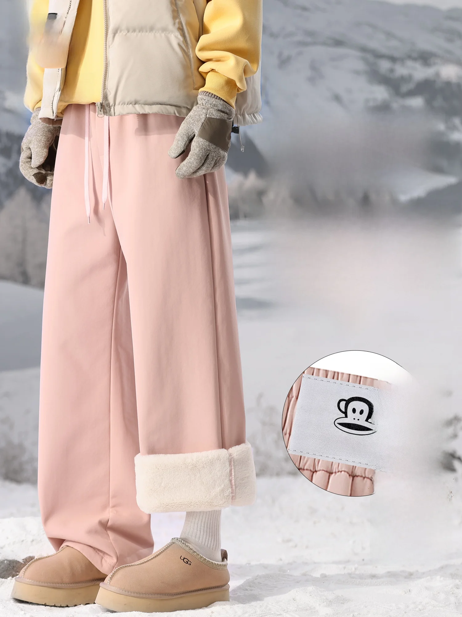 PaulFrank Winter Thiened Fce Lined Casual Pants Men's Loose Straight Leg Warm Snow Rabbit Velvet Anti-Cold Leisure Trousers
PaulFrank Winter Thiened Fce Lined Casual Pants Men's Loose Straight Leg Warm Snow Rabbit Velvet Anti-Cold Leisure Trousers