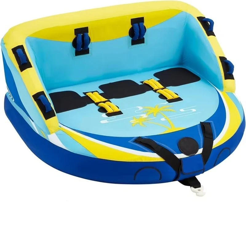 Heavy Duty 840D Nylon Towable Tubes for Boating 1-3 Rider Options with Fins Water Sports Equipment
Heavy Duty 840D Nylon Towable Tubes for Boating 1-3 Rider Options with Fins Water Sports Equipment