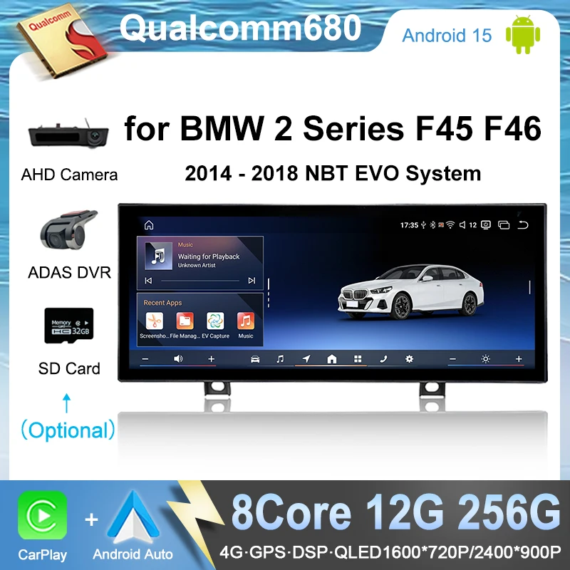 Android15 Car Multimedia Player 4G for BMW 2 Series F45 F46 2014-2018 218i 220i 235i EVO NBT System GPS CarPly Ultra-thin Screen
Android15 Car Multimedia Player 4G for BMW 2 Series F45 F46 2014-2018 218i 220i 235i EVO NBT System GPS CarPly Ultra-thin Screen