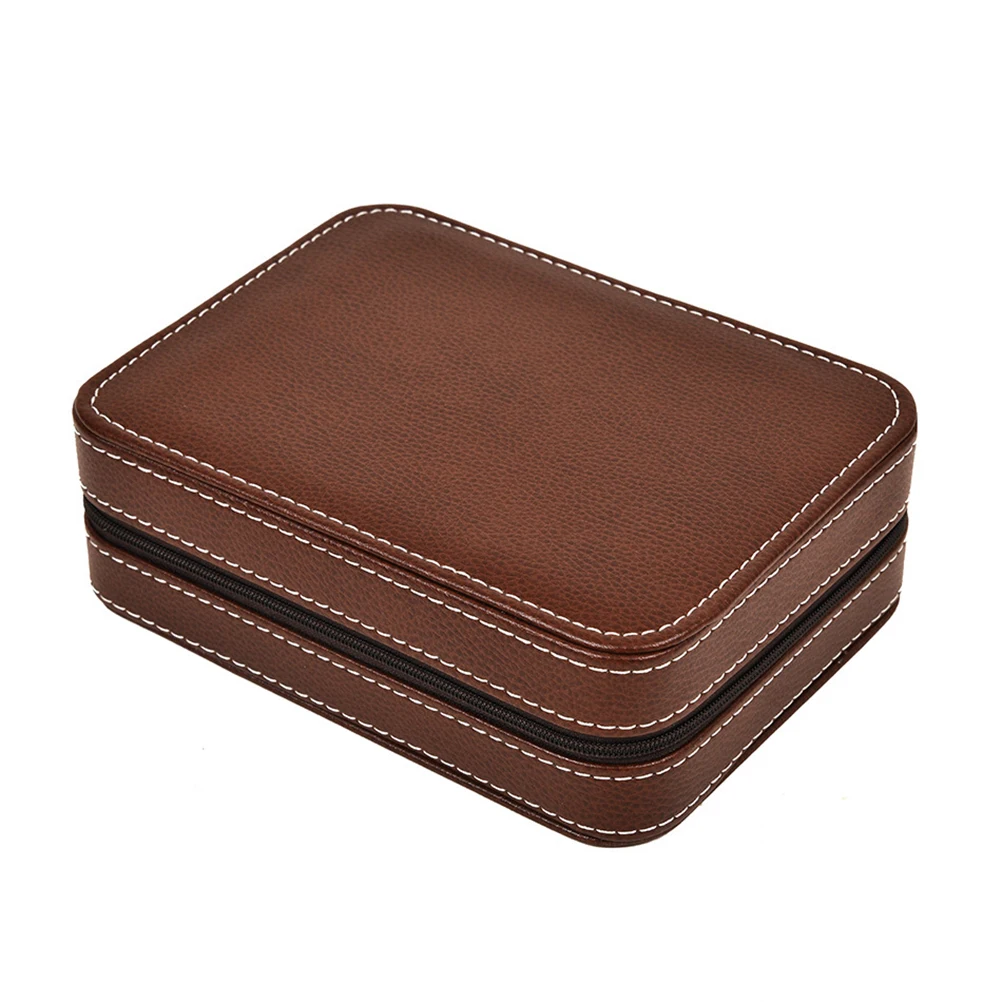 Case Organizer Portable Zippered Travel Storage Bag For 4 Watches Brown 18X14X6Cm Padded Compartments Watch Holder Display
Case Organizer Portable Zippered Travel Storage Bag For 4 Watches Brown 18X14X6Cm Padded Compartments Watch Holder Display