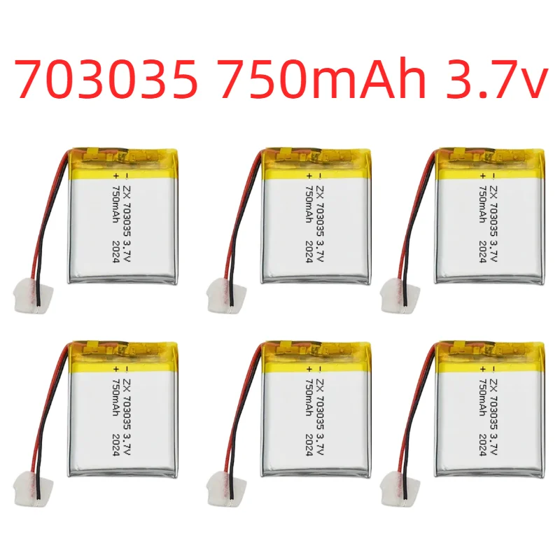 3.7V 750mAh 703035 Lipo Battery for Beauty Equipment Face Massager GPS Tracker Rechargeable Lithium Polymer Battery Replacement
3.7V 750mAh 703035 Lipo Battery for Beauty Equipment Face Massager GPS Tracker Rechargeable Lithium Polymer Battery Replacement