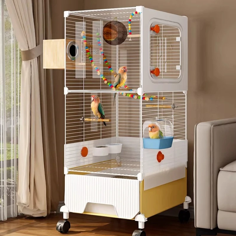 Accessories Bird Cages Lovebird Quail Pigeon Indoor Luxury Bird Cages With Stand Goods Stainless Bird Supplies
Accessories Bird Cages Lovebird Quail Pigeon Indoor Luxury Bird Cages With Stand Goods Stainless Bird Supplies