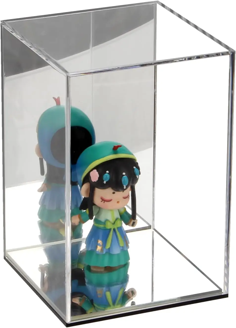 Clear Acrylic Display Case with Mirrored Back and Base, Countertop Storage Box for Action Figures and Toys, 4x4x6 Inch
Clear Acrylic Display Case with Mirrored Back and Base, Countertop Storage Box for Action Figures and Toys, 4x4x6 Inch