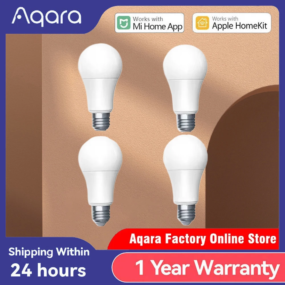 Умная лампа Aqara T1 E27 2700K-6500K 220-240 В, умная Светодиодная лампа с регулируемой цветовой температурой для Xiaomi Mi home HomeKit
Умная лампа Aqara T1 E27 2700K-6500K 220-240 В, умная Светодиодная лампа с регулируемой цветовой температурой для Xiaomi Mi home HomeKit