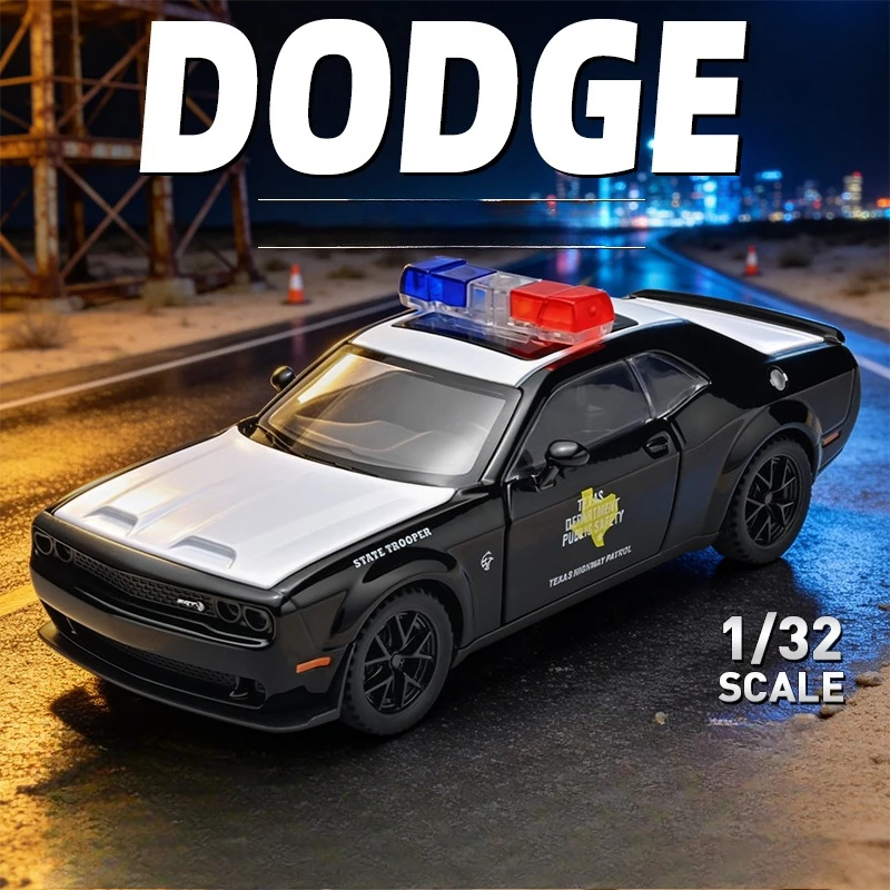 Simulation 1:32 Dodge Hellcat Police Car Die-Cast Model Pull-Back Sound and Light Collection Ornament Alloy Miniature Voiture
Simulation 1:32 Dodge Hellcat Police Car Die-Cast Model Pull-Back Sound and Light Collection Ornament Alloy Miniature Voiture