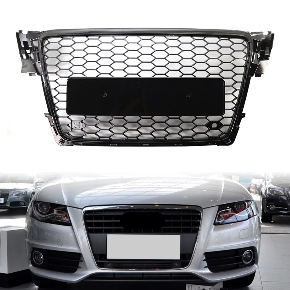 Черная решетка бампера Переднего Капота автомобиля для Audi A4 B8 2009 2010 2011 2012 RS, сетчатая решетка с Сотами, запчасти для гоночной решетки
Черная решетка бампера Переднего Капота автомобиля для Audi A4 B8 2009 2010 2011 2012 RS, сетчатая решетка с Сотами, запчасти для гоночной решетки