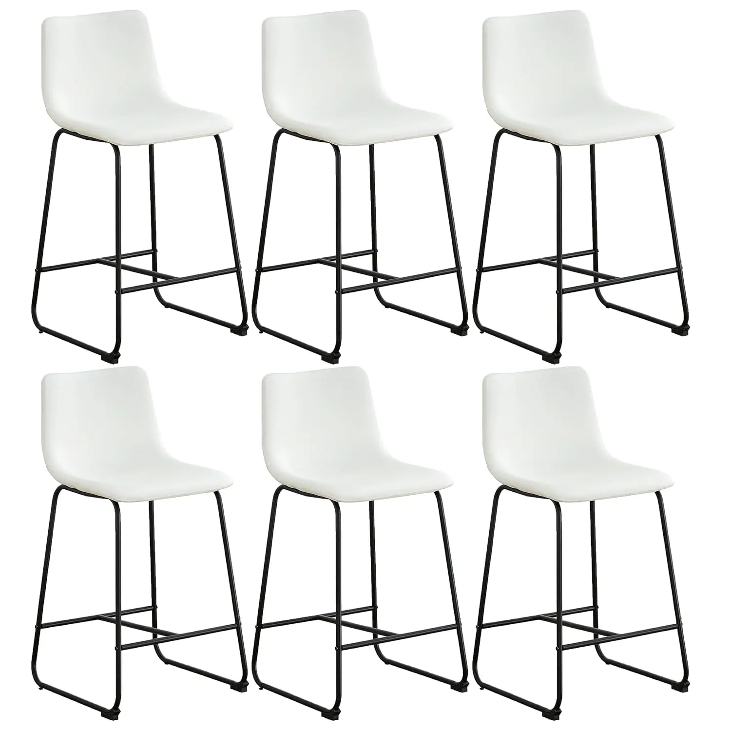 37" Suede Upholstered Counter Height Bar Stools with Backrest Industrial Kitchen Island Dining Pub Café Set of 6, Customized
37" Suede Upholstered Counter Height Bar Stools with Backrest Industrial Kitchen Island Dining Pub Café Set of 6, Customized