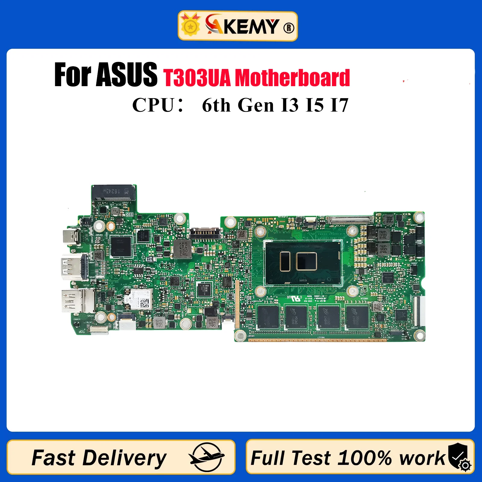 T303UA Материнская плата для ноутбука ASUS Transformer T303U T303UA Материнская плата для ноутбука с процессором I3 I5 I7 100% тестирование ОК быстрая доставка stk
T303UA Материнская плата для ноутбука ASUS Transformer T303U T303UA Материнская плата для ноутбука с процессором I3 I5 I7 100% тестирование ОК быстрая доставка stk