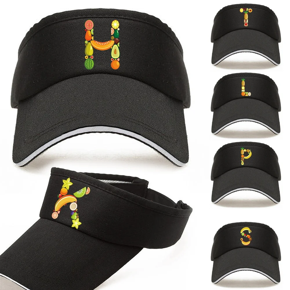 Tennis Breathable Hats Adjustable Visor UV Protection Top Empty Solid Sports Golf Running Sunscreen Cap Fruit Letter Name Series
Tennis Breathable Hats Adjustable Visor UV Protection Top Empty Solid Sports Golf Running Sunscreen Cap Fruit Letter Name Series