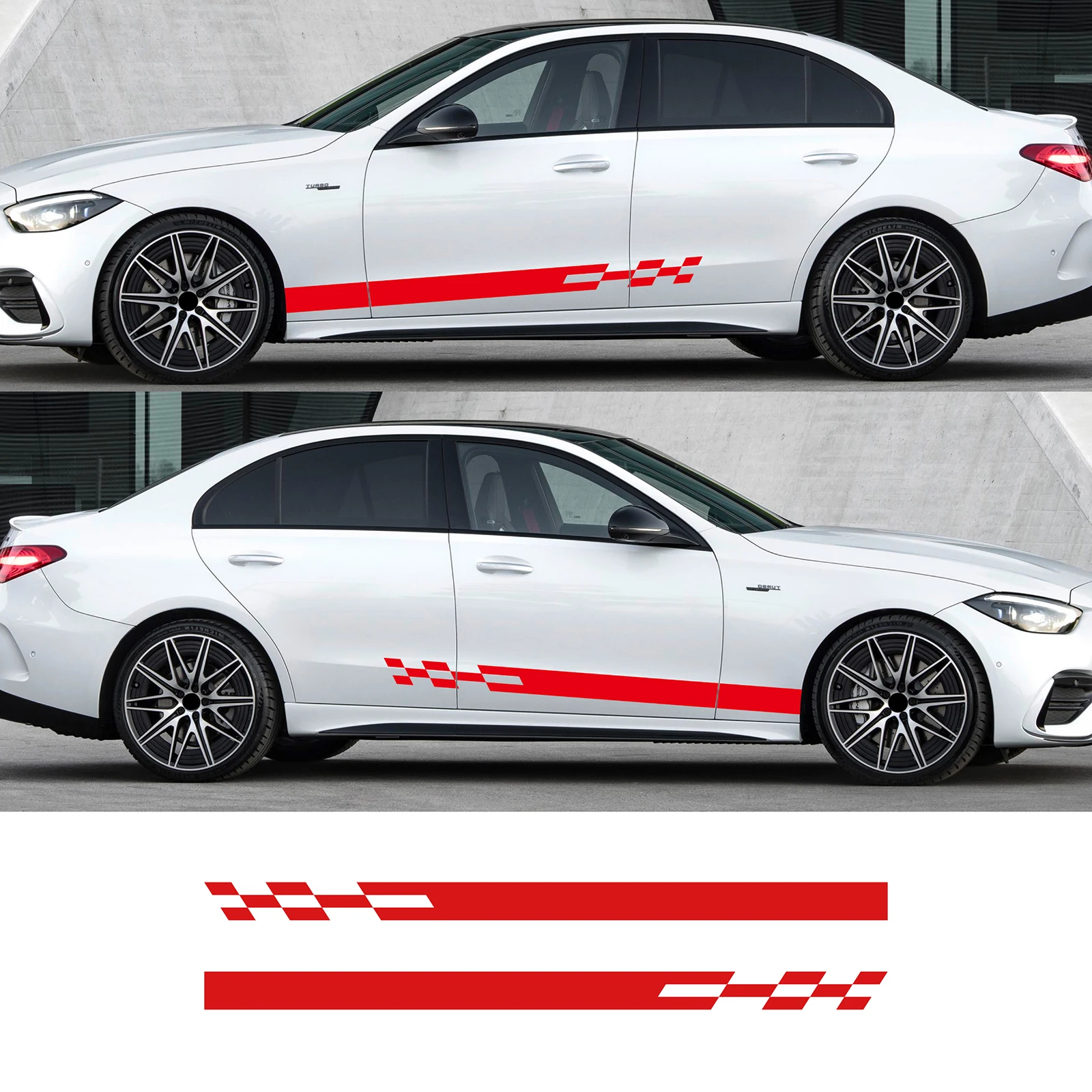 2pcs Car Vinyl Waterproof Decal Auto Door Side Lattice Stripe Skirt Stickers Decor Car Styling Accessories
2pcs Car Vinyl Waterproof Decal Auto Door Side Lattice Stripe Skirt Stickers Decor Car Styling Accessories