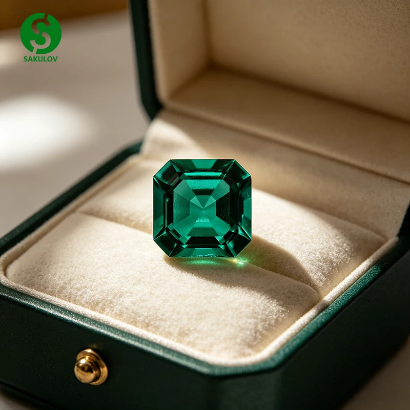Lab Grown Asscher Cut Emerald Loose Gemstone Synthetic Columbia Emerald Diamond Top Quality with AGL Certificate
Lab Grown Asscher Cut Emerald Loose Gemstone Synthetic Columbia Emerald Diamond Top Quality with AGL Certificate