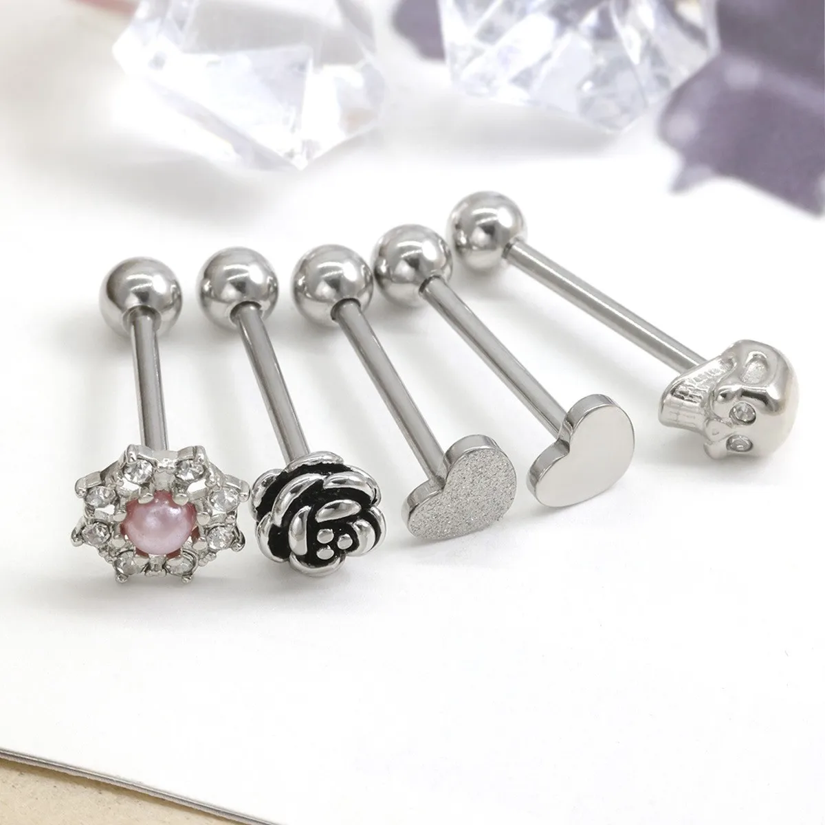 14G Tongue Piercing Barbell 316L Stainless Steel Tongue Ring Unisex Body Jewelry Anodized14G
14G Tongue Piercing Barbell 316L Stainless Steel Tongue Ring Unisex Body Jewelry Anodized14G