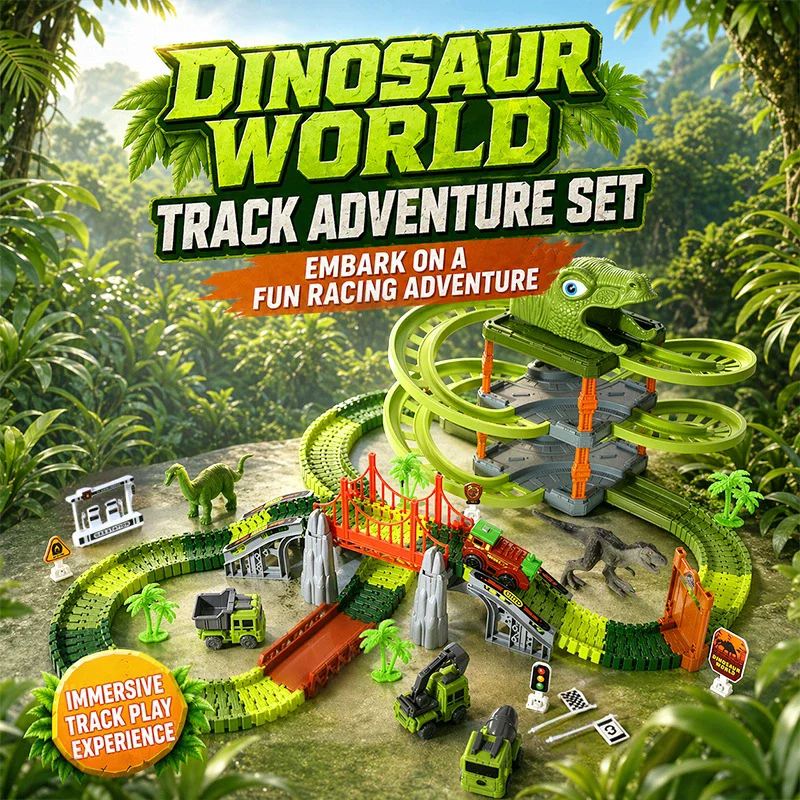Multi-layers Parking Lot Race Track Set Dinosaur World Racing Car Track Set Climbing Flexible Rail Car Educational Puzzle Toys
Multi-layers Parking Lot Race Track Set Dinosaur World Racing Car Track Set Climbing Flexible Rail Car Educational Puzzle Toys