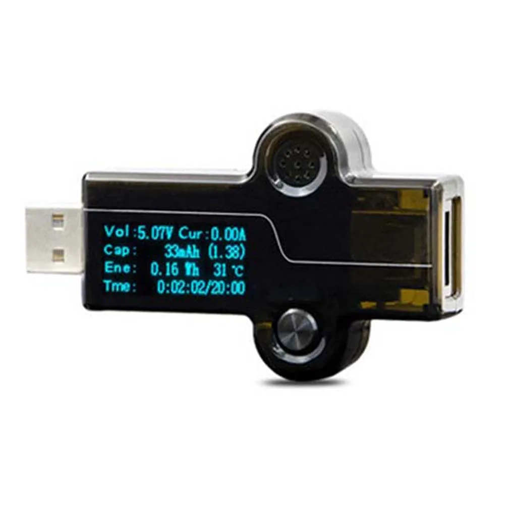 USB meter 0.96-inch display for testing chargers and power banks monitors voltage current capacity and activates switch on fault
USB meter 0.96-inch display for testing chargers and power banks monitors voltage current capacity and activates switch on fault