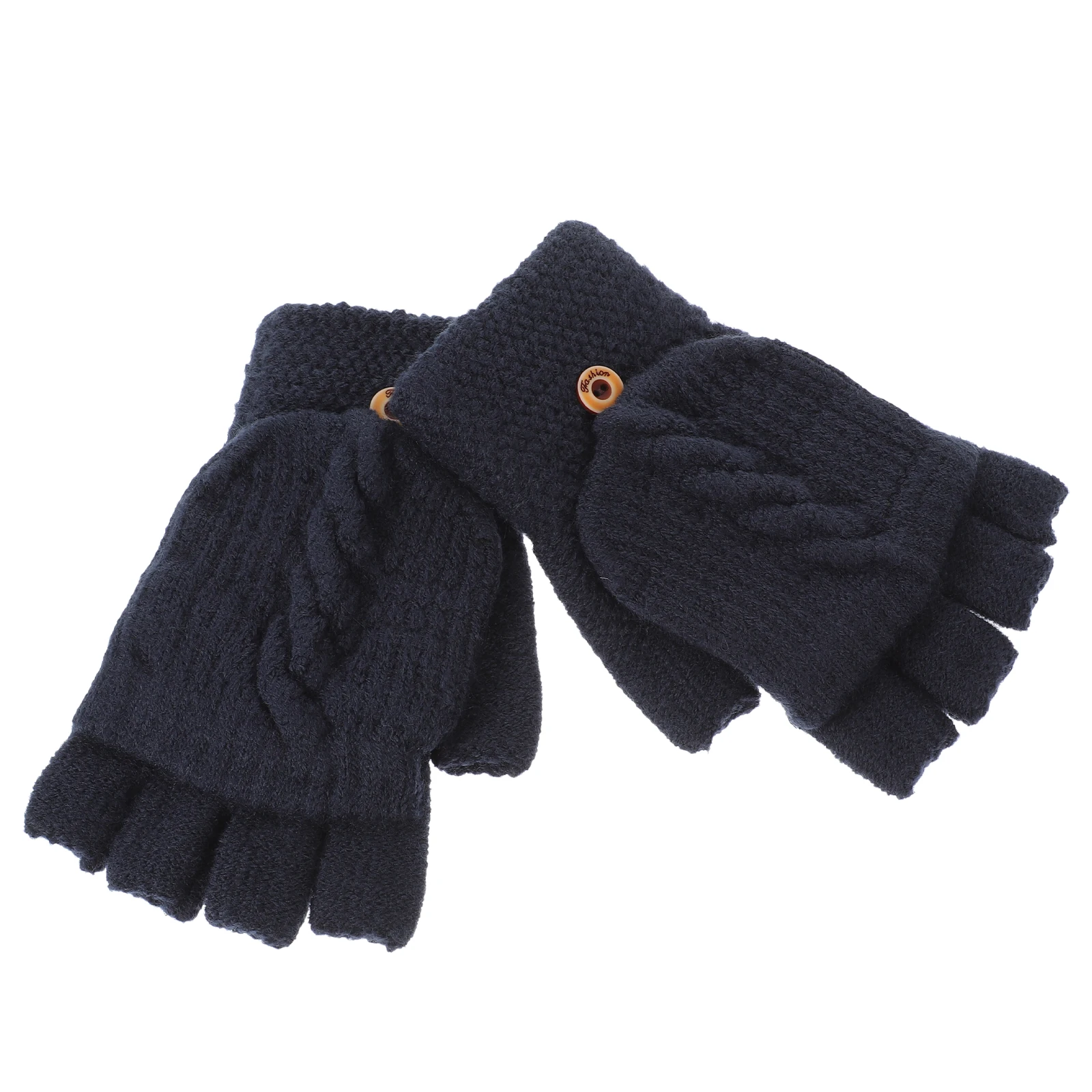 Fingerless Gloves Mittens Convertible Warm Gloves For Women Cold Weather Black Winter Mittens Warm Cycling Outdoor Daily Wear
Fingerless Gloves Mittens Convertible Warm Gloves For Women Cold Weather Black Winter Mittens Warm Cycling Outdoor Daily Wear
