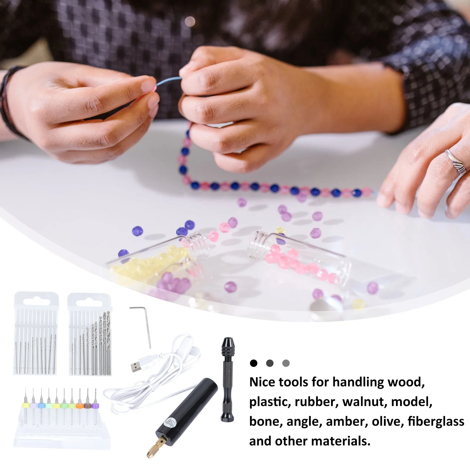 1Set Mini Twists Drill Kit Efficient Portable Drill Set for DIY Woodworking Modeling Precision Craft Engraving Rotary Tool
1Set Mini Twists Drill Kit Efficient Portable Drill Set for DIY Woodworking Modeling Precision Craft Engraving Rotary Tool