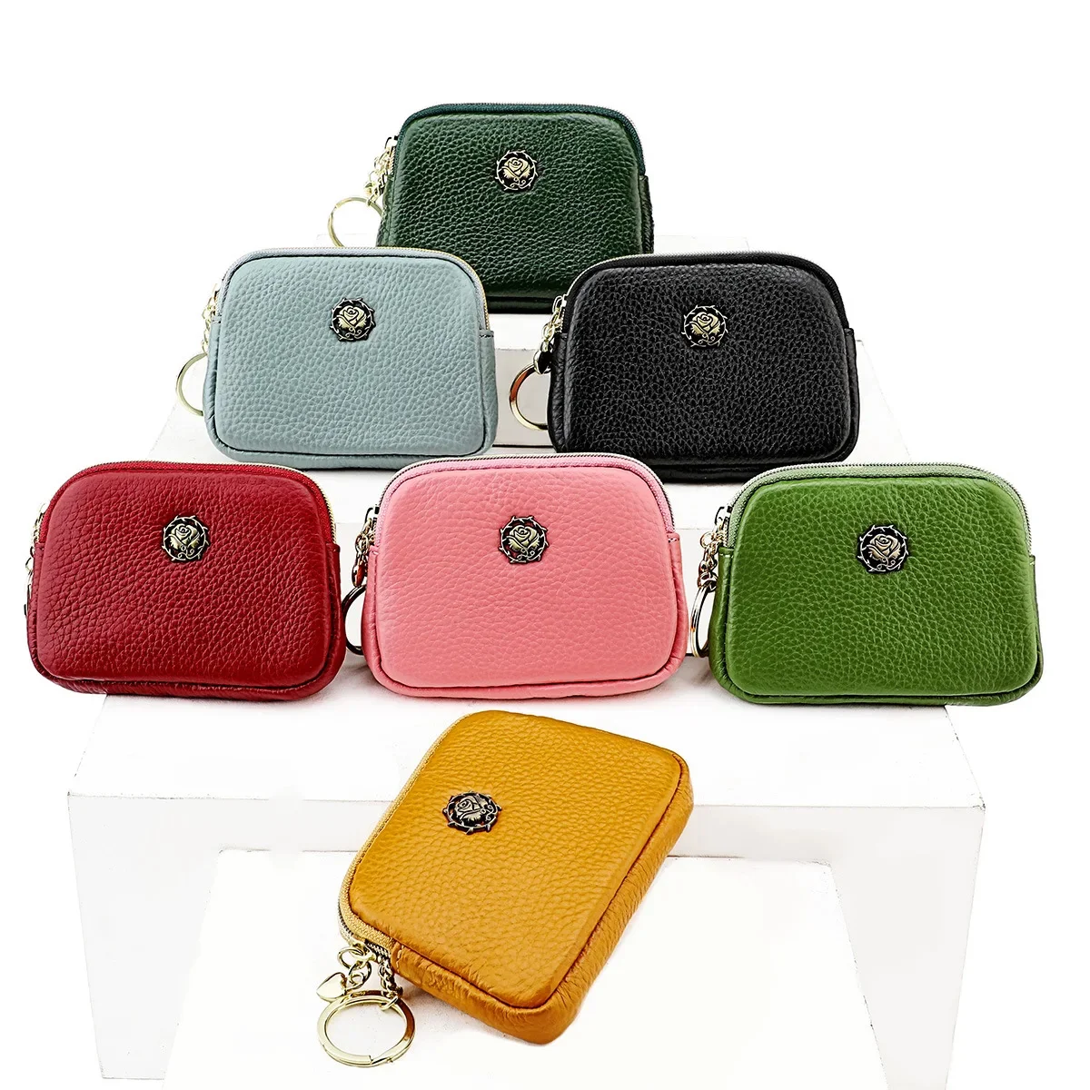 Women's Casual Genuine Leather Zipper Coin Purse Key Card Holder Slim Thin Head Layer Cowhide Universal Wallet
Women's Casual Genuine Leather Zipper Coin Purse Key Card Holder Slim Thin Head Layer Cowhide Universal Wallet