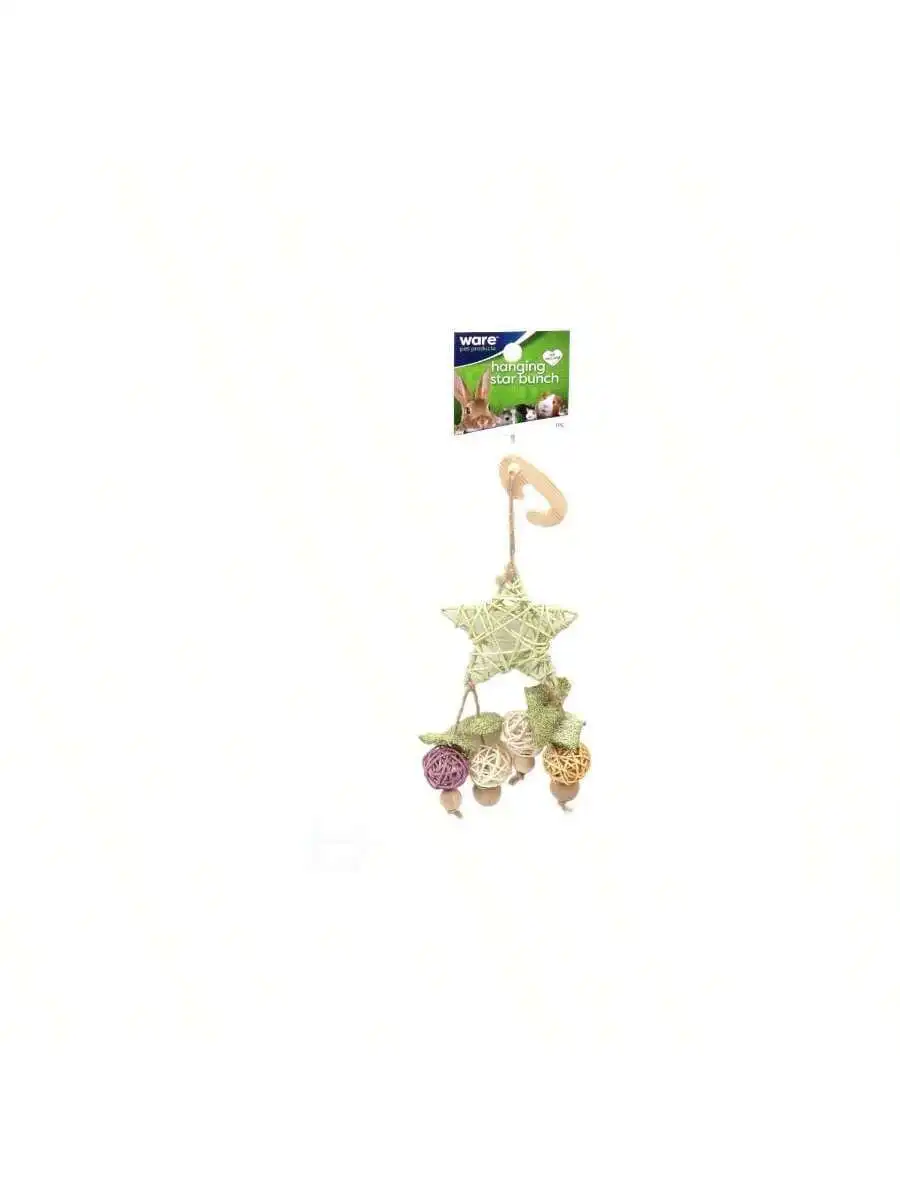 Hanging Star Bunch Chew Toy For Small Pets 9 Inch
Hanging Star Bunch Chew Toy For Small Pets 9 Inch