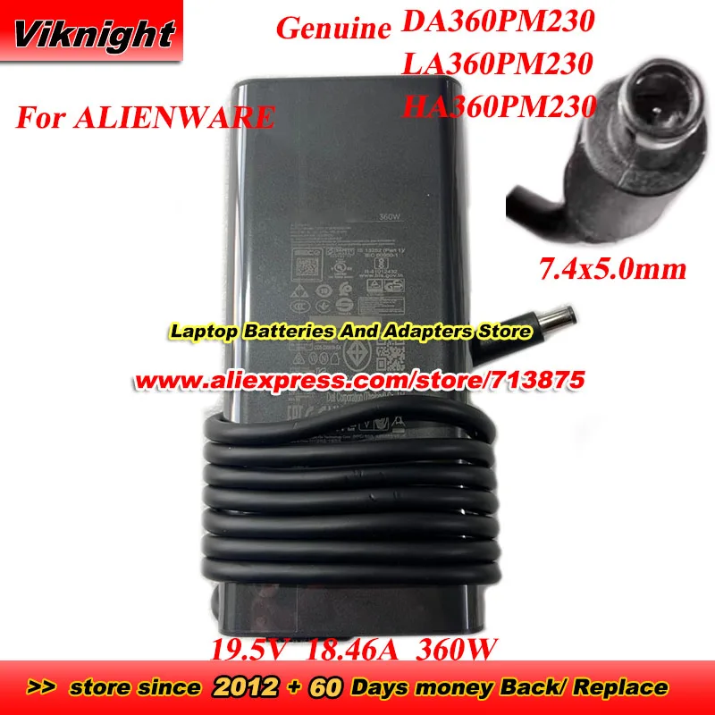 Genuine HA360PM230 LA360PM230 DA360PM230 GAN AC Adapter 19.5V 18.46A 360W for ALIENWARE M18 R2 X16 R2 GAMING X16 INSPIRON M18
Genuine HA360PM230 LA360PM230 DA360PM230 GAN AC Adapter 19.5V 18.46A 360W for ALIENWARE M18 R2 X16 R2 GAMING X16 INSPIRON M18