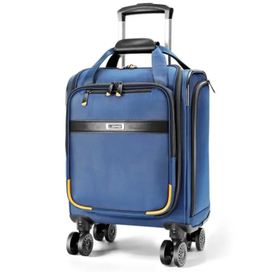 Underseat carry-on luggage for air travel, lightweight 16-inch softside suitcase with spinner wheels, detachable sleeve, blackd
Underseat carry-on luggage for air travel, lightweight 16-inch softside suitcase with spinner wheels, detachable sleeve, blackd