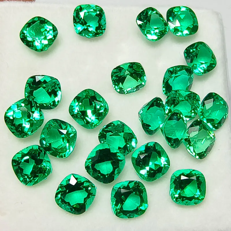 Lab Grown Colombia Emerald Green Color Cushion Shape Gemstone Charms Beads for Diy Jewelry Rings Pendants Making AGL Certificate
Lab Grown Colombia Emerald Green Color Cushion Shape Gemstone Charms Beads for Diy Jewelry Rings Pendants Making AGL Certificate