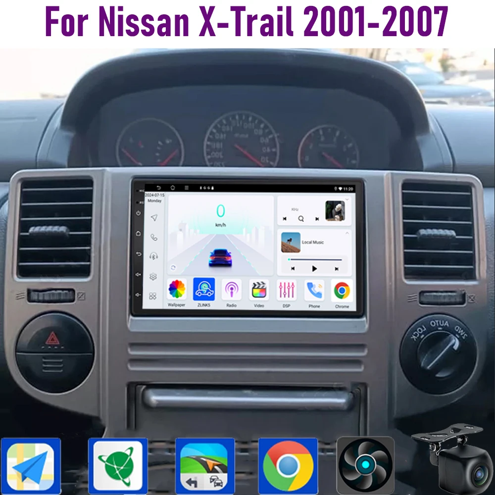 GPS 7" 4+64GB For Nissan X-Trail 2001-2007 Car Radio Steering Wheel control Google Map Stereo Wifi Reversing Image 2DIN BT
GPS 7" 4+64GB For Nissan X-Trail 2001-2007 Car Radio Steering Wheel control Google Map Stereo Wifi Reversing Image 2DIN BT