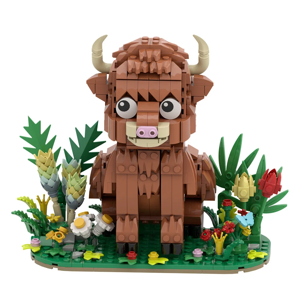 MOC Highland Cow Baby Building Blocks Realistic Animal Scottish Cow Kyloe Toy Farm Bricks Cattle Adults Girls
MOC Highland Cow Baby Building Blocks Realistic Animal Scottish Cow Kyloe Toy Farm Bricks Cattle Adults Girls