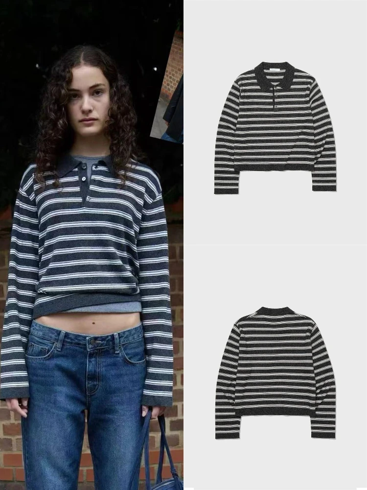 Повседневный женский вязаный топ Ne ort, цветная блузка в полоску, свободный крой, длинный све, осенний топ для девочек-подростков
Повседневный женский вязаный топ Ne ort, цветная блузка в полоску, свободный крой, длинный све, осенний топ для девочек-подростков