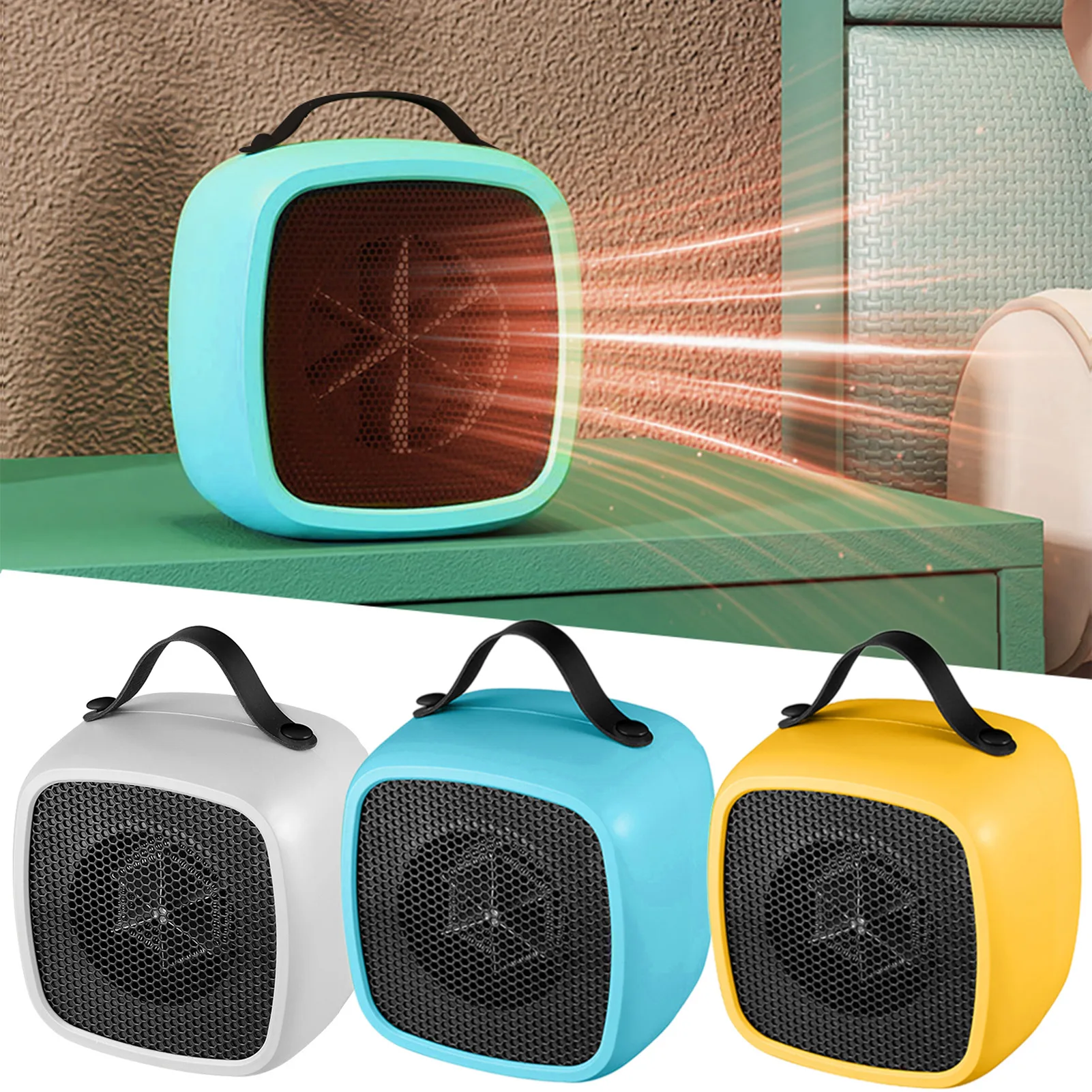 Portable 500W Small Space Heater Fast Heating Lightweight Desktop Warm Air Heater Indoor Office Household Warmer
Portable 500W Small Space Heater Fast Heating Lightweight Desktop Warm Air Heater Indoor Office Household Warmer