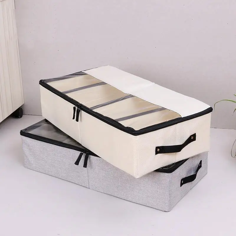 Thickened Transparent Fabric Shoe Box Storage Organizer Dustproof Stackable Partitioned Shoe Rack Bedroom Underbed Storage Box
Thickened Transparent Fabric Shoe Box Storage Organizer Dustproof Stackable Partitioned Shoe Rack Bedroom Underbed Storage Box
