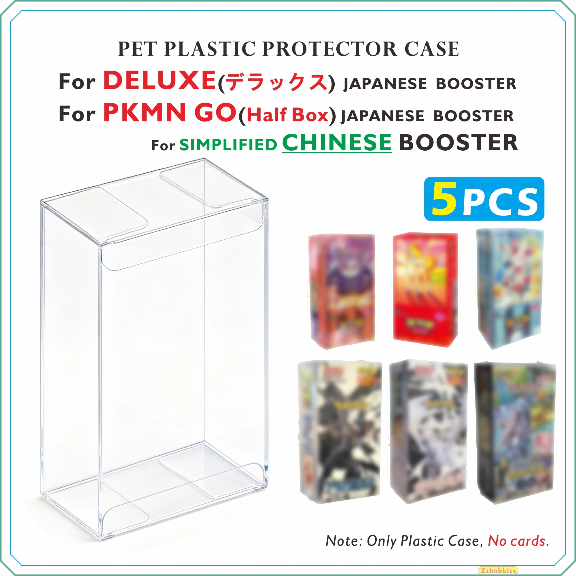 5PCS Clear Plastic Protector Case For Japanese Half Box; DELUXE & PKMN GO BOOSTER Box
5PCS Clear Plastic Protector Case For Japanese Half Box; DELUXE & PKMN GO BOOSTER Box