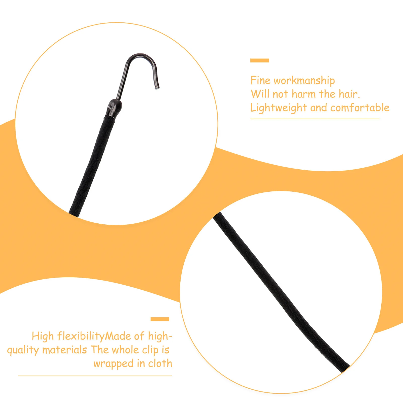 40 шт. черных крючков для прически «пони-тейл», инструмент для укладки натуральных волос, для создания полупучков, эластичные держатели для волос
40 шт. черных крючков для прически «пони-тейл», инструмент для укладки натуральных волос, для создания полупучков, эластичные держатели для волос