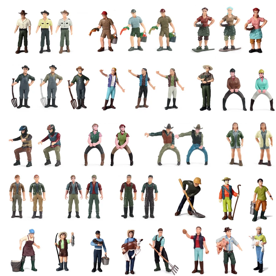 Realistic Hand-Painted Figurine Farmer Ranger Shepherd Breeder Worker Horseman Rider Farm Character Model Figures Toys For Kids
Realistic Hand-Painted Figurine Farmer Ranger Shepherd Breeder Worker Horseman Rider Farm Character Model Figures Toys For Kids