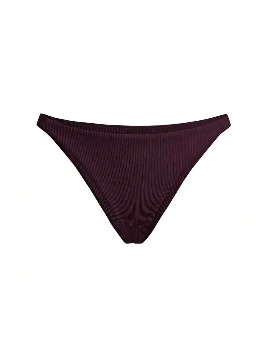 Ribbed Low Rise Thong Bikini Panty For Women Summer Beach Swimwear
Ribbed Low Rise Thong Bikini Panty For Women Summer Beach Swimwear
