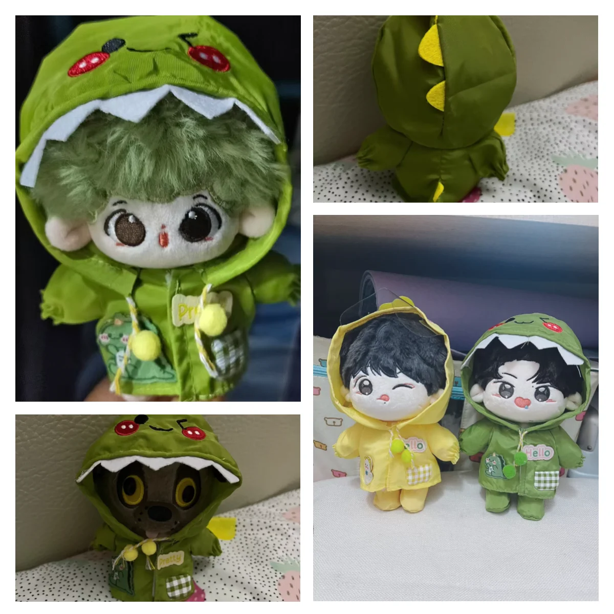 Love and Deepspace10cm Doll Clothes Green animal outdoor raincoat set Replacement Outfit Cosplay Plush Dolls Clothes
Love and Deepspace10cm Doll Clothes Green animal outdoor raincoat set Replacement Outfit Cosplay Plush Dolls Clothes