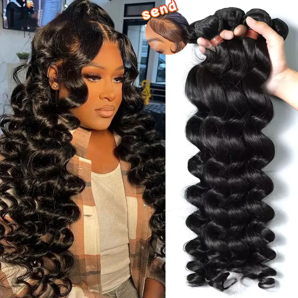 16A Loose Deep Wave Bundles 38 40Inch Virgin Unprocessed Human Hair 3/4/5Pcs Double Weft Virgin Hair Extensions Raw Hair Bundles
16A Loose Deep Wave Bundles 38 40Inch Virgin Unprocessed Human Hair 3/4/5Pcs Double Weft Virgin Hair Extensions Raw Hair Bundles