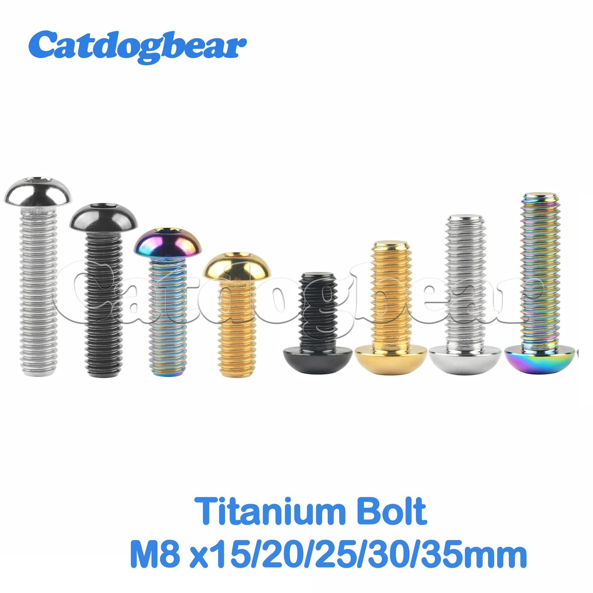 Catdogbear Titanium Bolt M8x15 20 25 30 35mm Allen Key Head Screws for Motor Bike Disc 1PCS
Catdogbear Titanium Bolt M8x15 20 25 30 35mm Allen Key Head Screws for Motor Bike Disc 1PCS