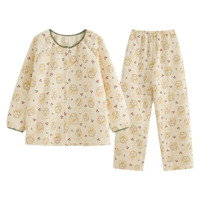 Women's Clothing Pajamas Winter Thicken Keep Warm Hit Product New Product At Home Outdoors Comfortable Ventilate Sleep Suit
Women's Clothing Pajamas Winter Thicken Keep Warm Hit Product New Product At Home Outdoors Comfortable Ventilate Sleep Suit