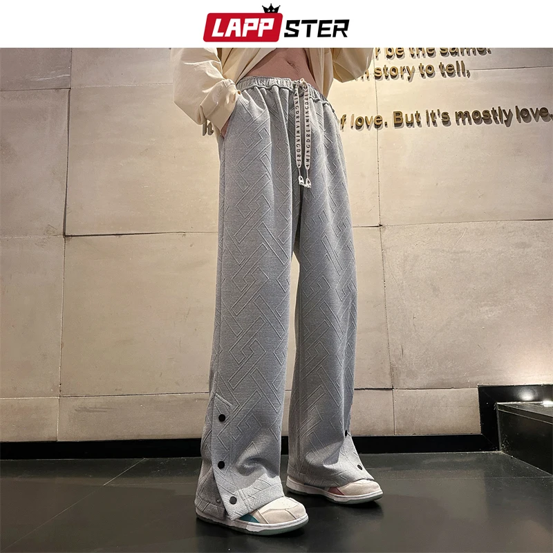LAPPSTER Y2k Baggy Japanese Streetwear Sweatpants 2023 New In Button Joggers Pants Korean Fashion Joggers Black Stacked Pants
LAPPSTER Y2k Baggy Japanese Streetwear Sweatpants 2023 New In Button Joggers Pants Korean Fashion Joggers Black Stacked Pants