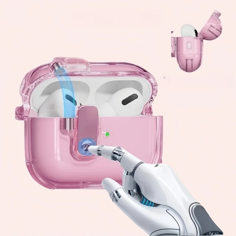 Transparent Shockproof Dustproof Case For AirPods 1/2/3/4/Pro/Pro2: Silicone, Bluetooth - ready with Ring - buckle
Transparent Shockproof Dustproof Case For AirPods 1/2/3/4/Pro/Pro2: Silicone, Bluetooth - ready with Ring - buckle