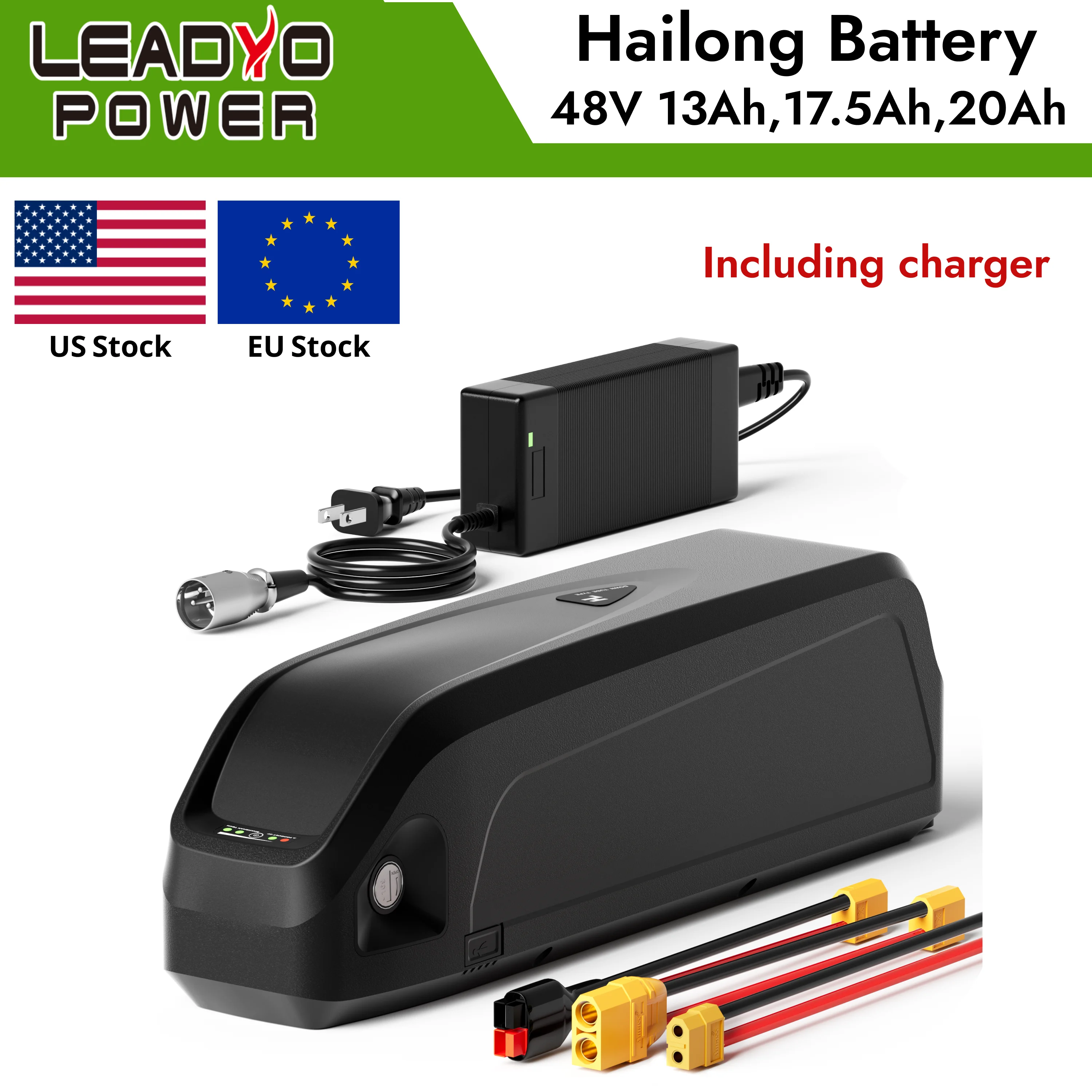 48V 17.5Ah 20AH 13Ah EBike Battery Hailong Electric Bicycle Lithium Battery with 2A Charger for Bafang 750W 1000W 1500W Motor
48V 17.5Ah 20AH 13Ah EBike Battery Hailong Electric Bicycle Lithium Battery with 2A Charger for Bafang 750W 1000W 1500W Motor