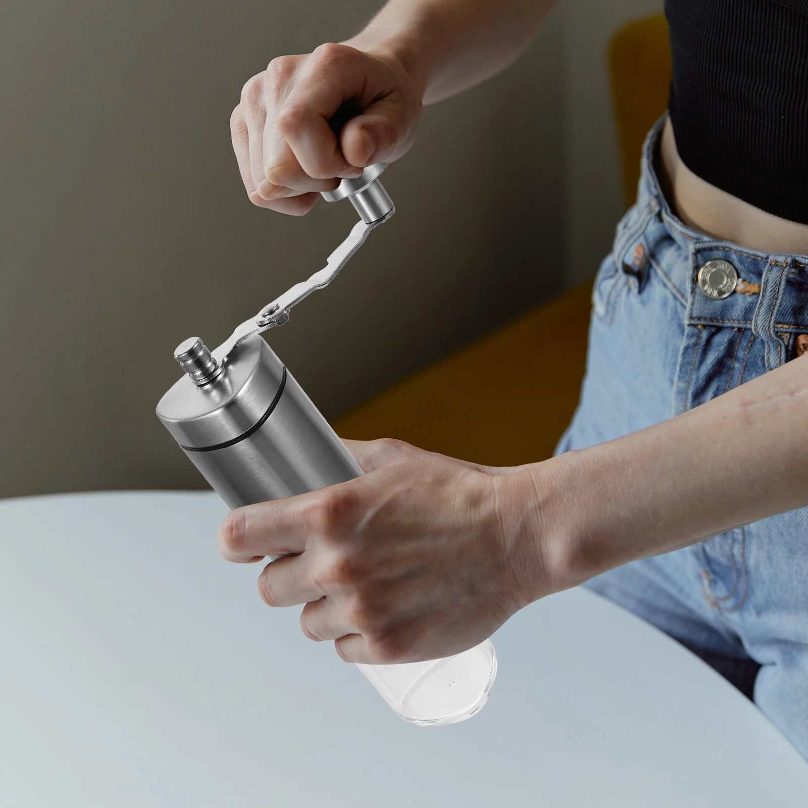 Manual Coffee Grinder Stainless Steel Compact Size Household Travel Kitchen Tool Bean Mill Spice Nuts Grinder
Manual Coffee Grinder Stainless Steel Compact Size Household Travel Kitchen Tool Bean Mill Spice Nuts Grinder