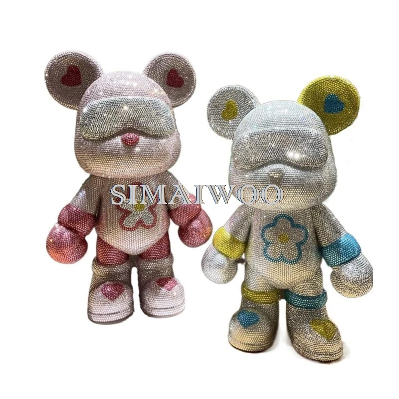Customizable Rhinestone Space Bear Shiny Crystal Animal Figurine Handcraft Cross Stitch Mosaic Shop Decor Doll Christmas Gift
Customizable Rhinestone Space Bear Shiny Crystal Animal Figurine Handcraft Cross Stitch Mosaic Shop Decor Doll Christmas Gift