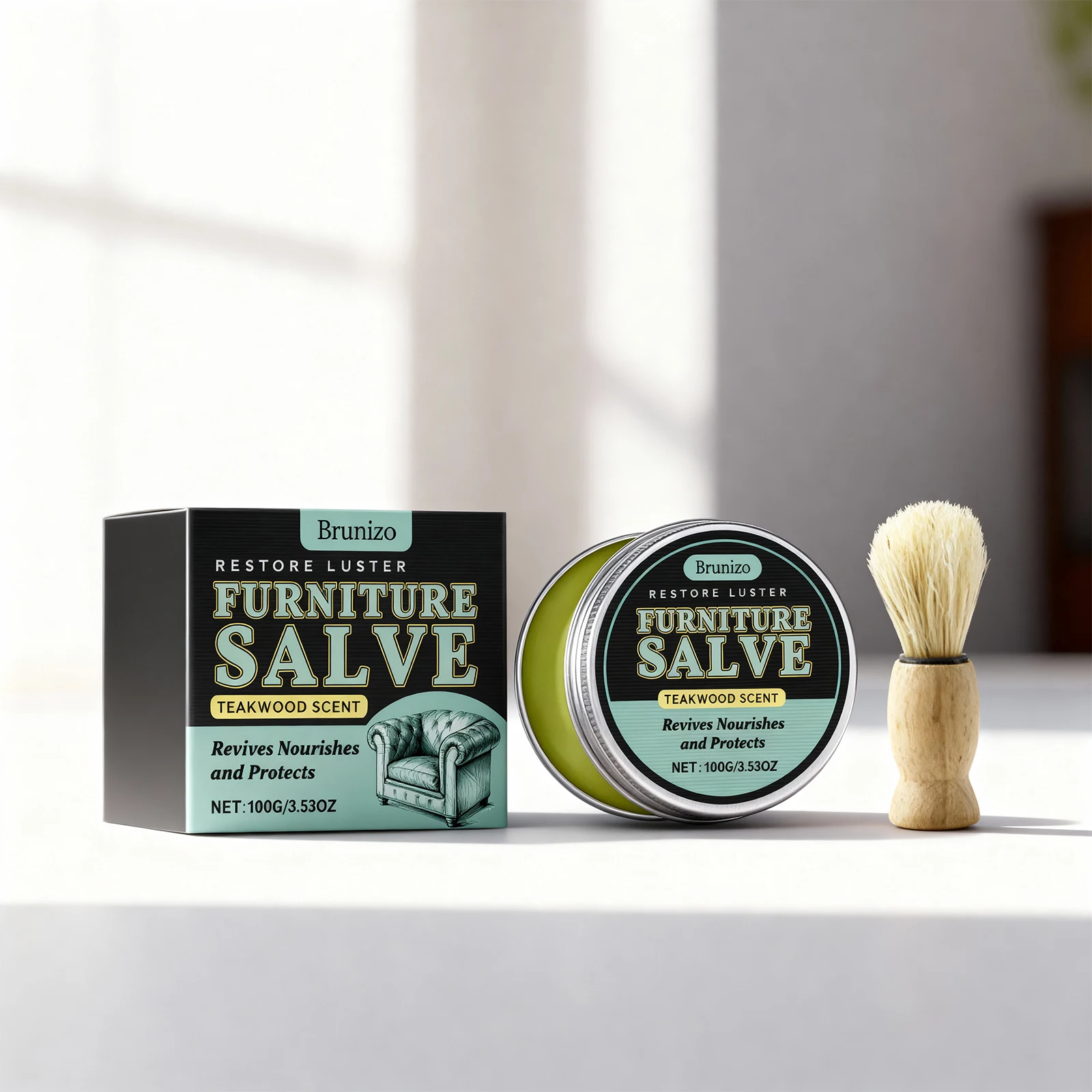 Polisher and Conditioner 3.53oz Polisher Moisturizer and Restorer Easy To Apply for Leather Furniture Care Protection
Polisher and Conditioner 3.53oz Polisher Moisturizer and Restorer Easy To Apply for Leather Furniture Care Protection