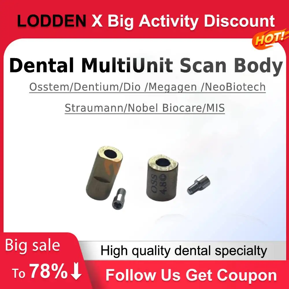 Dental MultiUnit Scan Body Osstem Dentium Dio Megagen NeoBiotech Straumann Nobel Biocare MIS Bridge Screw Accessoire Dental
Dental MultiUnit Scan Body Osstem Dentium Dio Megagen NeoBiotech Straumann Nobel Biocare MIS Bridge Screw Accessoire Dental