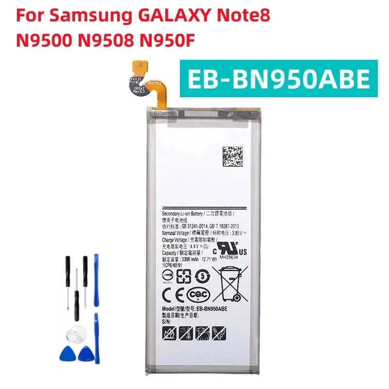 EB-BN950ABE 3300mAh For Samsung Galaxy Note 8 Note8 N950 SM-N950F N950FD N950U/U1 N950W N950N N9500 Bateria + Tools
EB-BN950ABE 3300mAh For Samsung Galaxy Note 8 Note8 N950 SM-N950F N950FD N950U/U1 N950W N950N N9500 Bateria + Tools