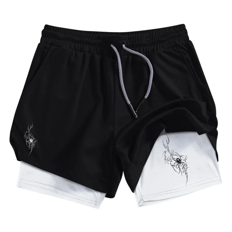 Spider Print 2 in 1 Performance Shorts for Men Athletic Quick Dry Shorts with Phone Pocket Towel Loop Gym Workout Shorts Running
Spider Print 2 in 1 Performance Shorts for Men Athletic Quick Dry Shorts with Phone Pocket Towel Loop Gym Workout Shorts Running