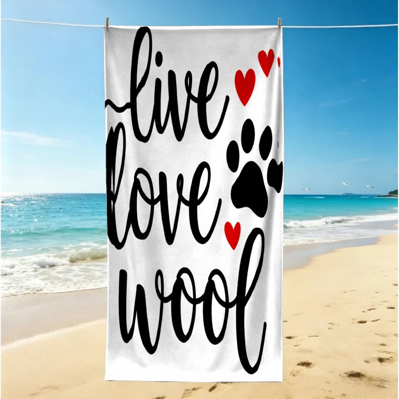 Euphoria Woof Woof Quick Dry Beach Towel, Pool Towel Camping Towel Bath Towel Blanket Multi Size For Outdoor Travel
Euphoria Woof Woof Quick Dry Beach Towel, Pool Towel Camping Towel Bath Towel Blanket Multi Size For Outdoor Travel