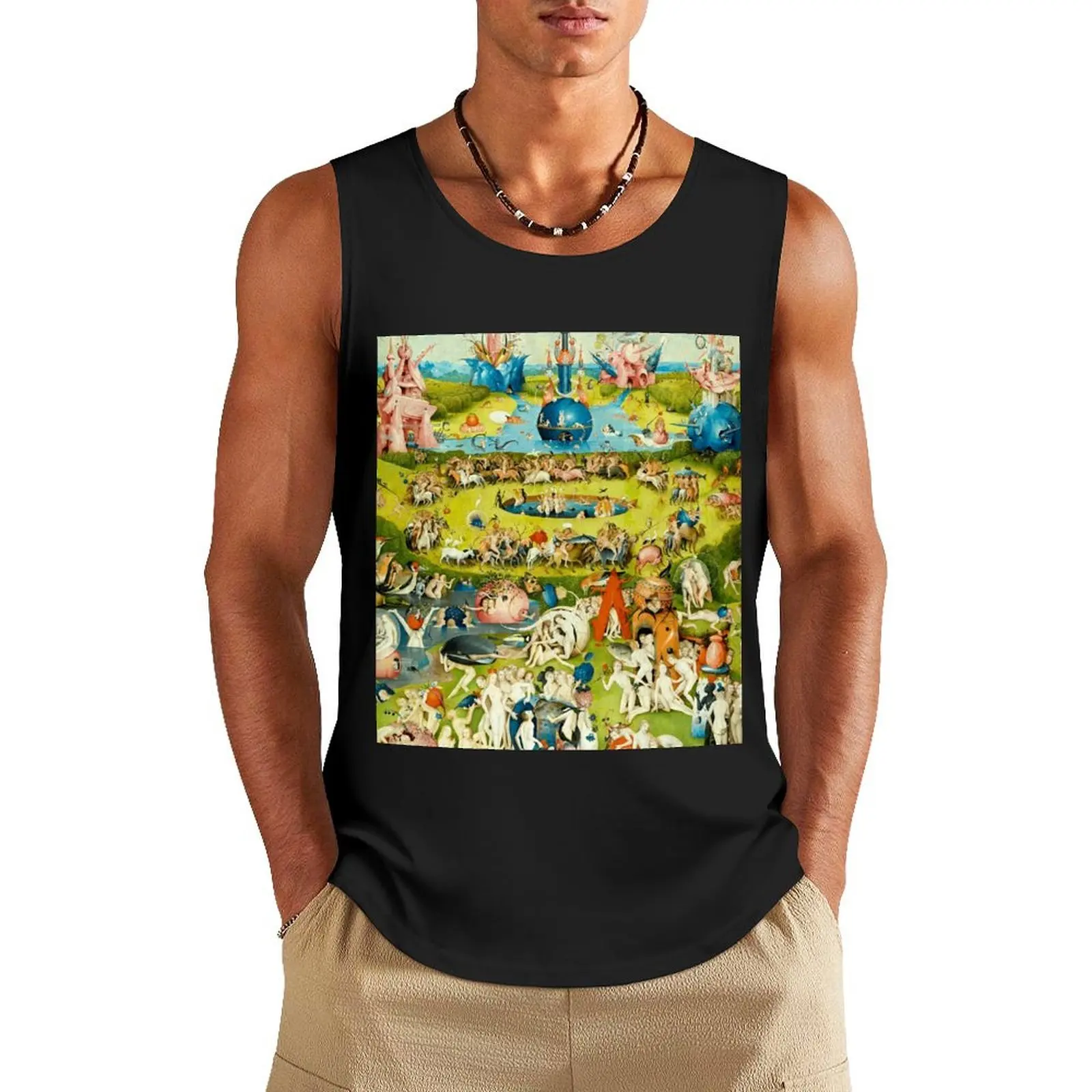 The Garden of Earthly Delights Tank Top gym t-shirts Top summer Gym wear men clothing
The Garden of Earthly Delights Tank Top gym t-shirts Top summer Gym wear men clothing