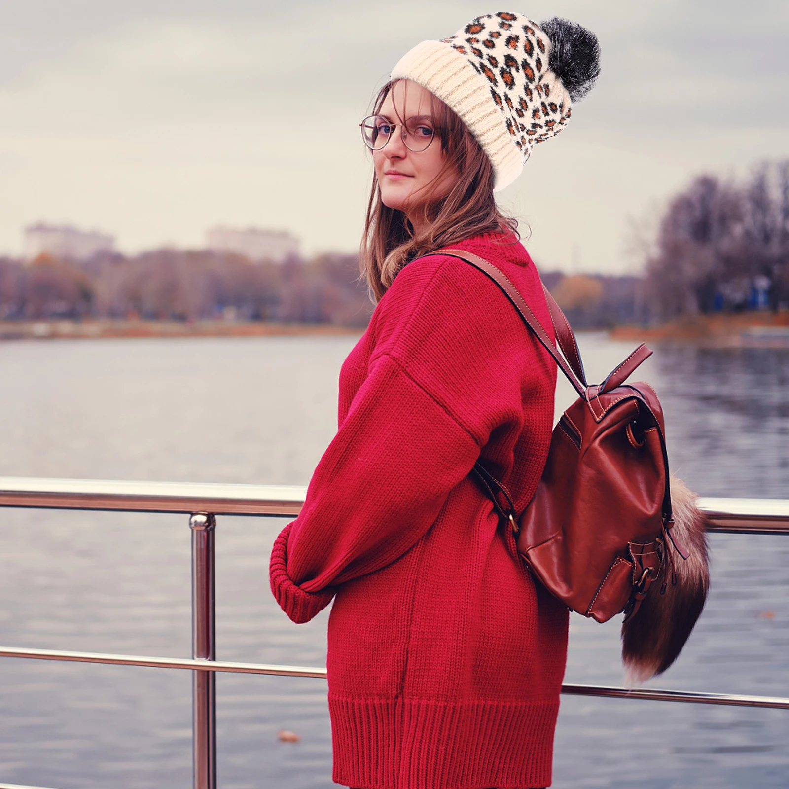 Winter Leopard Print Beanie Hats for Women Girls Child Wool Knitted Warm Soft Faux Pompom Lightweight Winter Hat
Winter Leopard Print Beanie Hats for Women Girls Child Wool Knitted Warm Soft Faux Pompom Lightweight Winter Hat